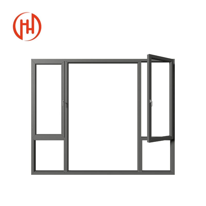 Architectural Aluminum Windows Double Glass Window System for Construction