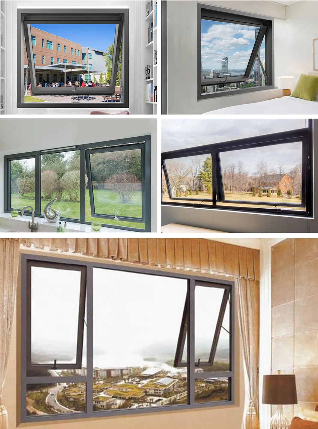Premium Architectural Aluminum Awning Window Clean Modern Lines Window