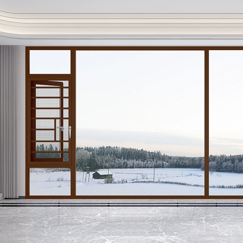 Premium Glazing Thermal Break Aluminum Casement Window for Homes