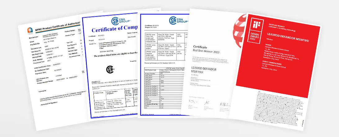 Certificates Matrix