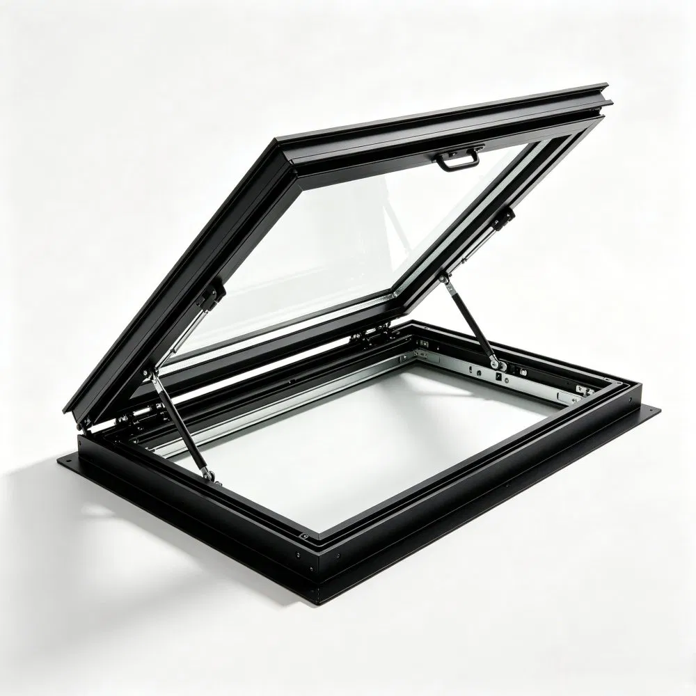 Residential Villa Waterproof Aluminium Tempered Glass Roof Windows Skylight Window