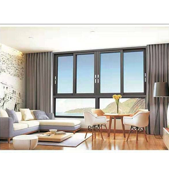 High Quality Customized System Cheap Price Double Glass Three Tracks Thermal Break Aluminum Sliding Window for Balcony