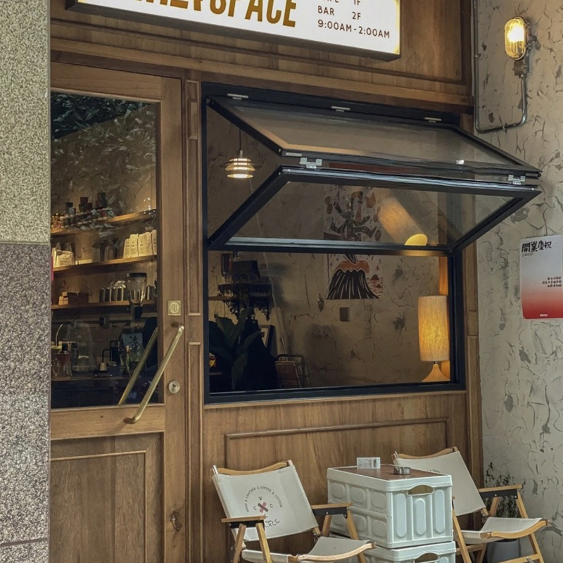 Durable Energy Efficient Aluminum up Folding Window Double Glazed Glass and Waterproof Construction Window