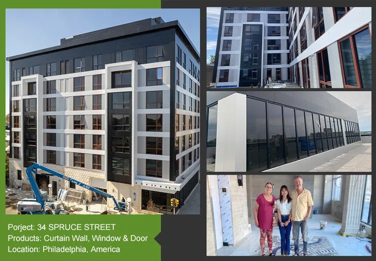 Hurricane Impact Aluminium Windows Floor to Ceiling Aluminum Large Fixed Glass Windows Extra Large Picture Window