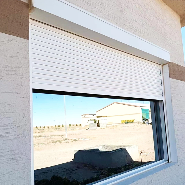 Automatic Motorized Aluminum Electric Roller Shutter Window Industrial Design Style Horizontal Rolling Shutters Window