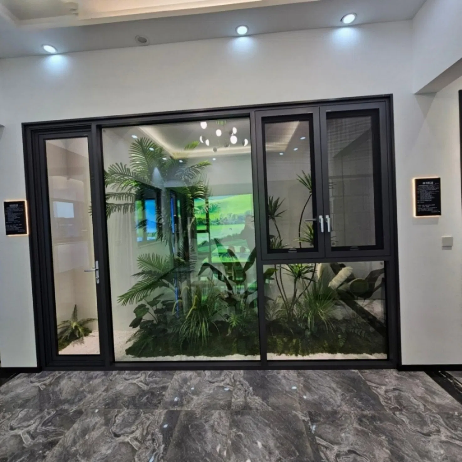 Energy-Efficient Modern Slim Frame Aluminum Windows for Homes