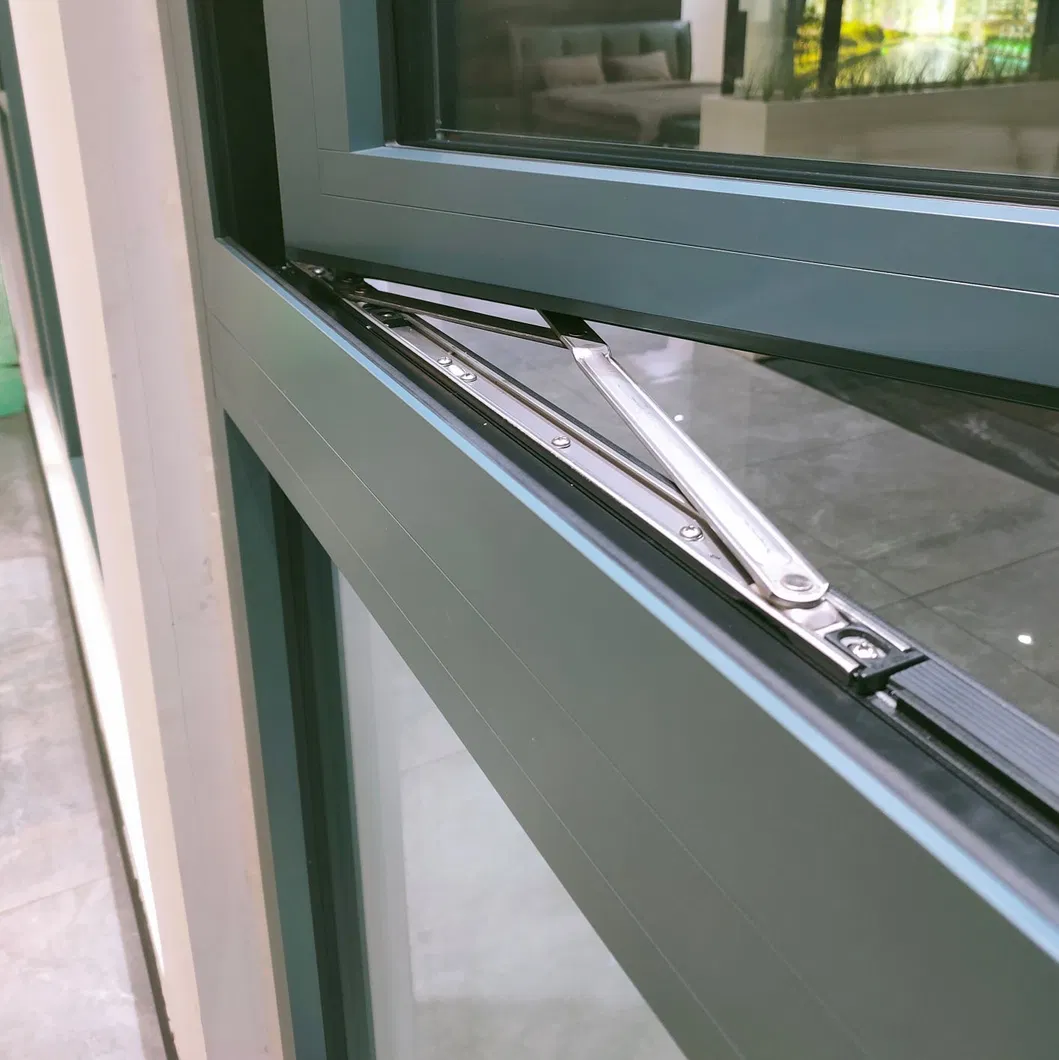 Custom Residential Double Glaze Aluminum Awning Glass Windows with Flyscreen