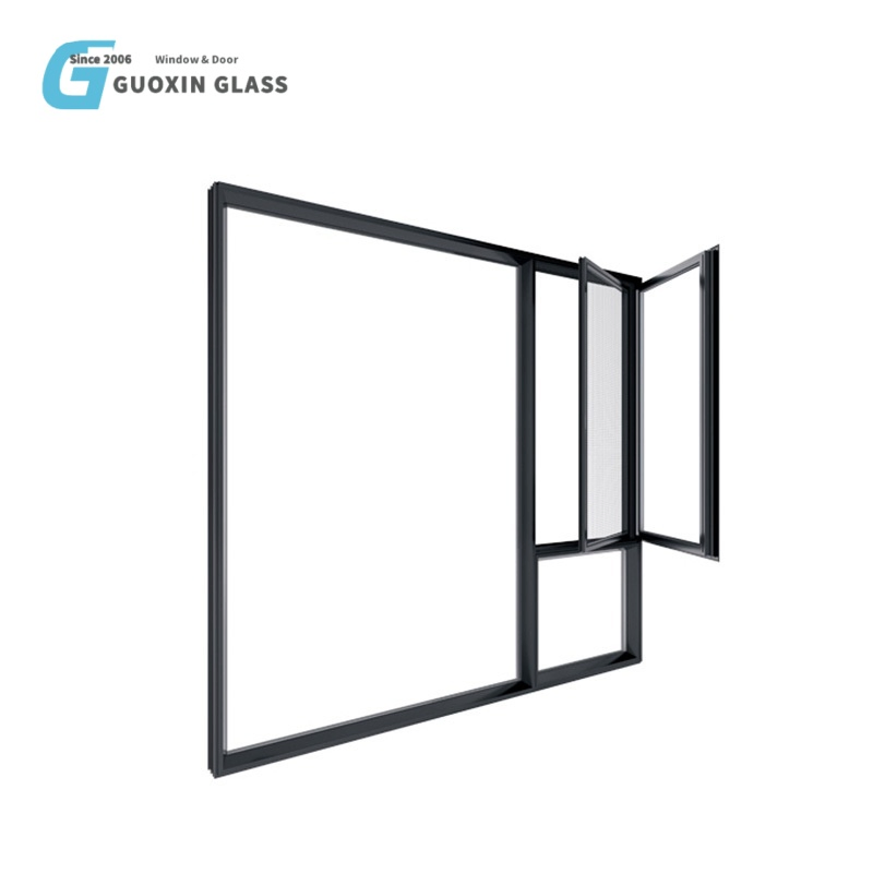 Manufacture Airproof Insect-Proof Glazed Casement Swing Glass Aluminum Folding Soundproofing Windows Window