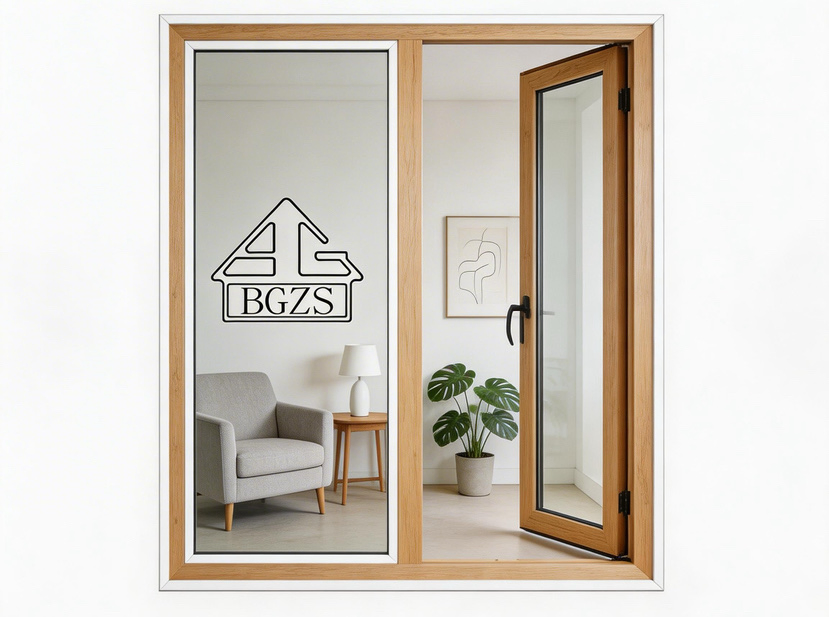 Bgzs Broken Aluminum Aluminium Casement Glass Window with Folding Mosquito Screen for Home/School