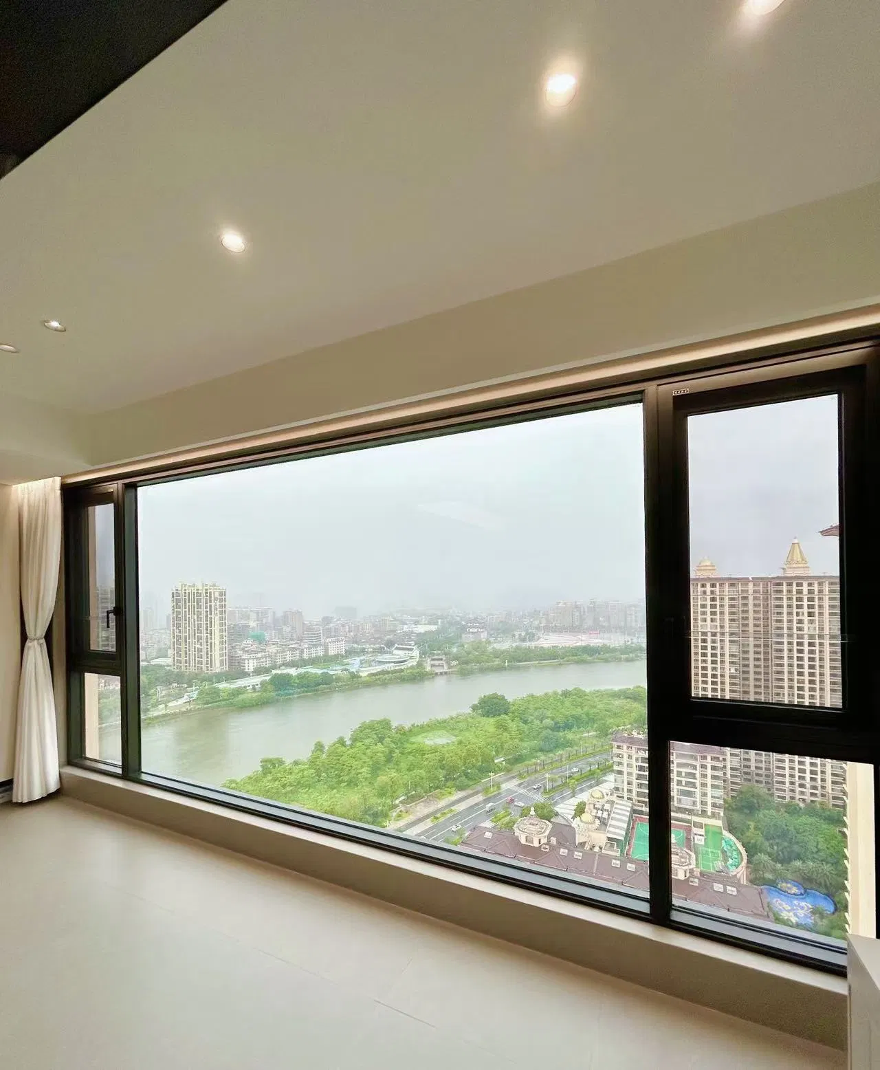 Black Grey White Frame Aluminum Outward Casement Window Modern Architectural Window