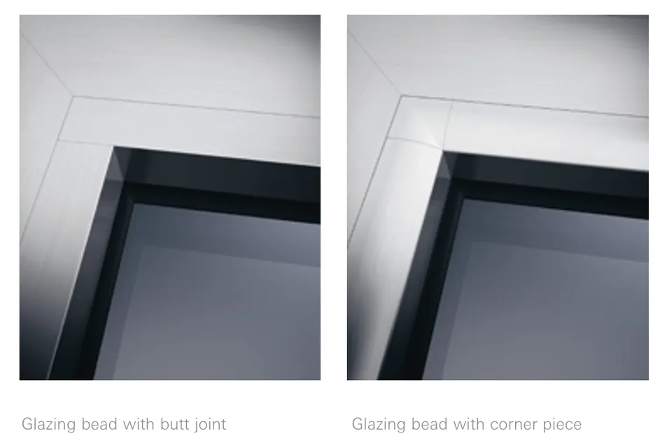 Feature glazing beads rounded look