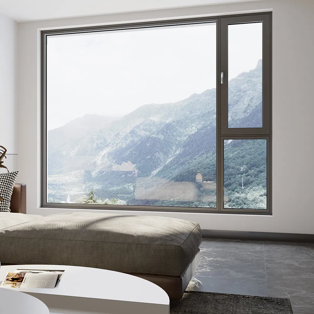 Impact Resistant Double-Sided Casement Premium Series Architectural Aluminum System Window
