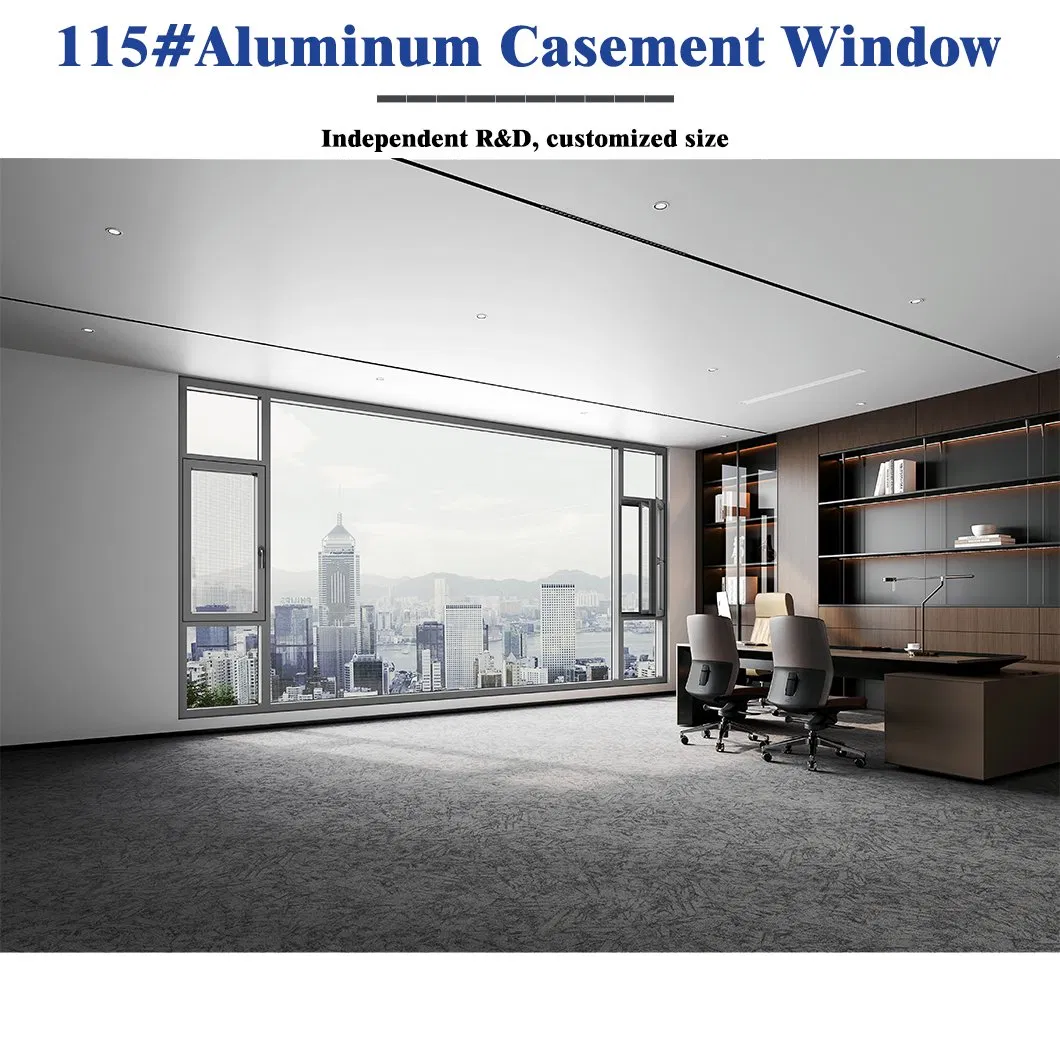 Finished Alloy N/M Customization Door Glass Aluminum Casement Window