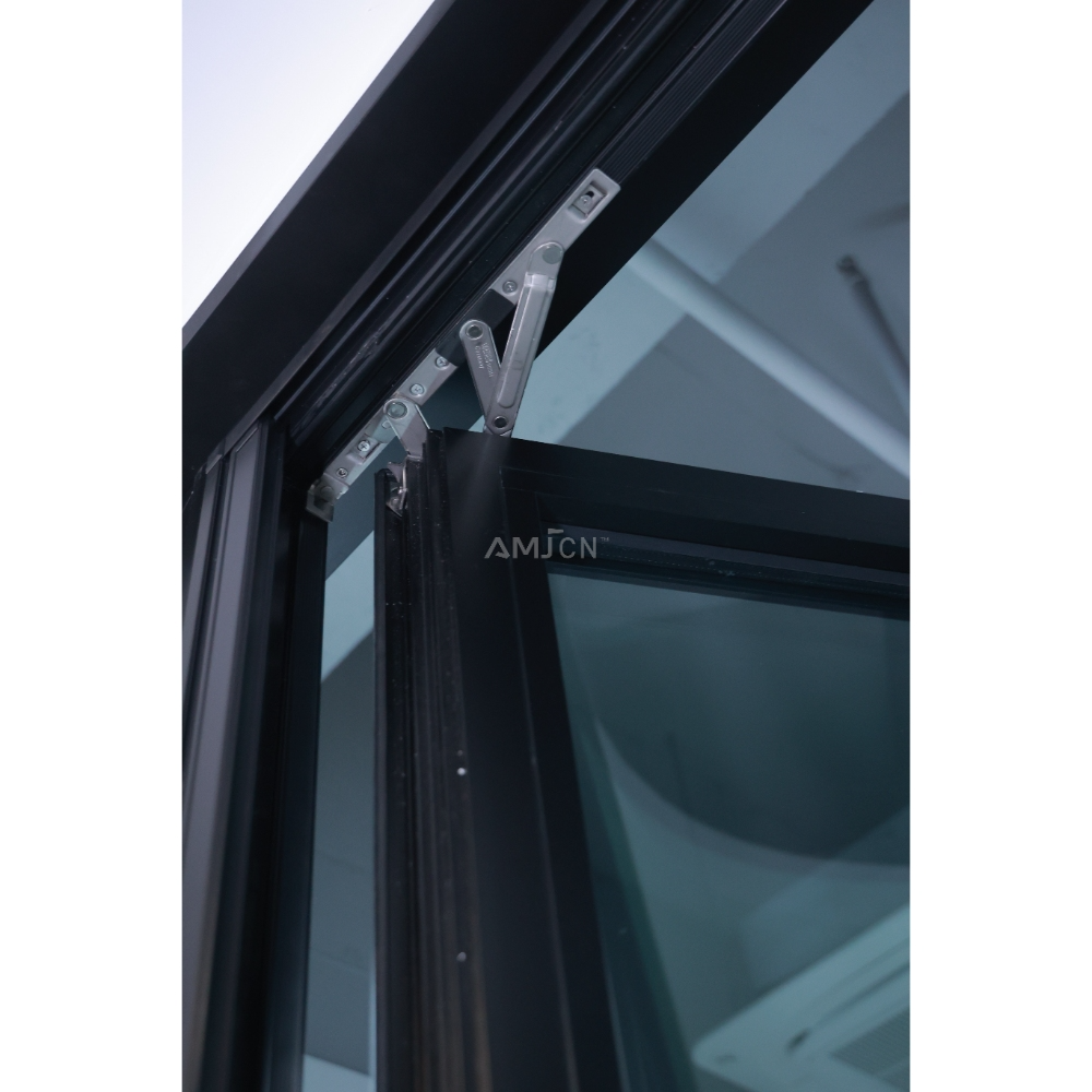 AMJ Soundproof Double Glazed Insulated NFRC Aluminium Glass Casement windows Design Impact Energy Efficiency Aluminum Window