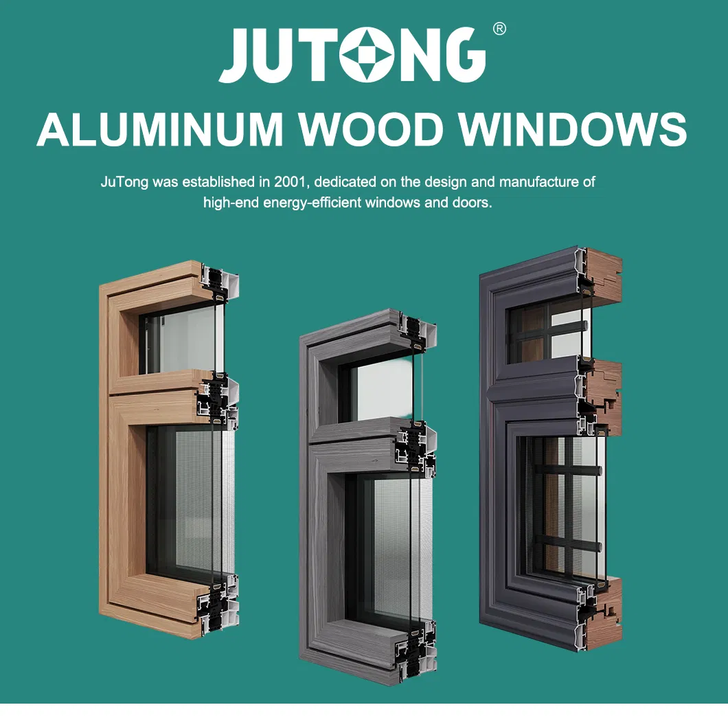 Custom Energy Saving Wood-Clad Aluminum Windows for Residential Houses