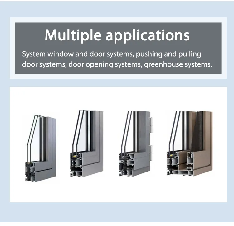 Architectural Aluminum Windows Double Glass Window System for Construction