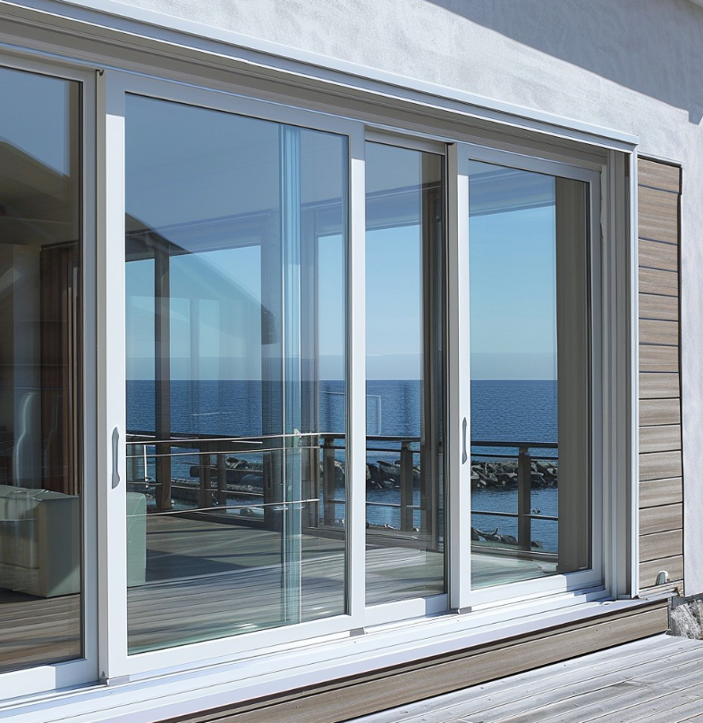 Hurricane Resistant Soundproof Energy Saving Aluminum Frame with Mosquito Net Custom Size Modern Exterior Villa Sliding Window