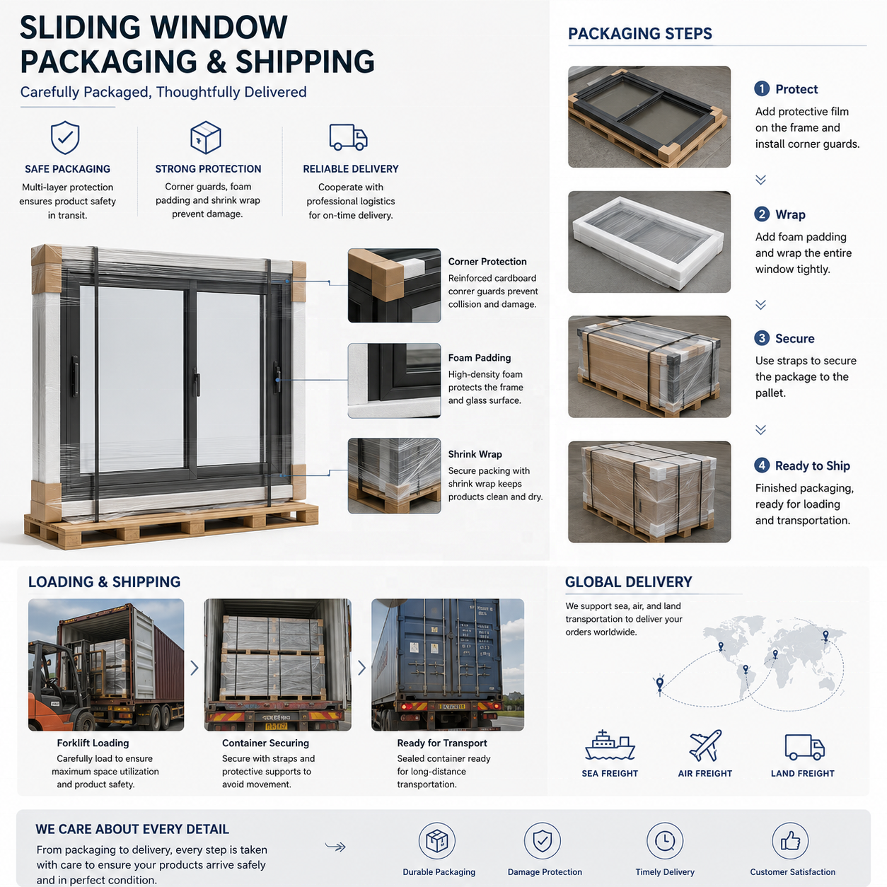 NOVA Heavy Duty Aluminum Sliding Window Commercial Grade Glass Window AS2047 Project Window for High-rise Apartment Building