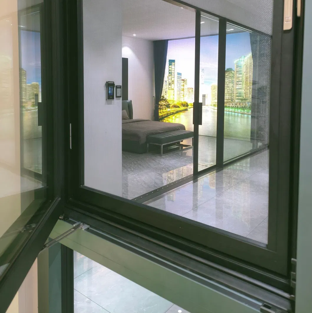 Thermally Broken Commercial Double Glazed Aluminum Picture and Fixed Triple Glass Window