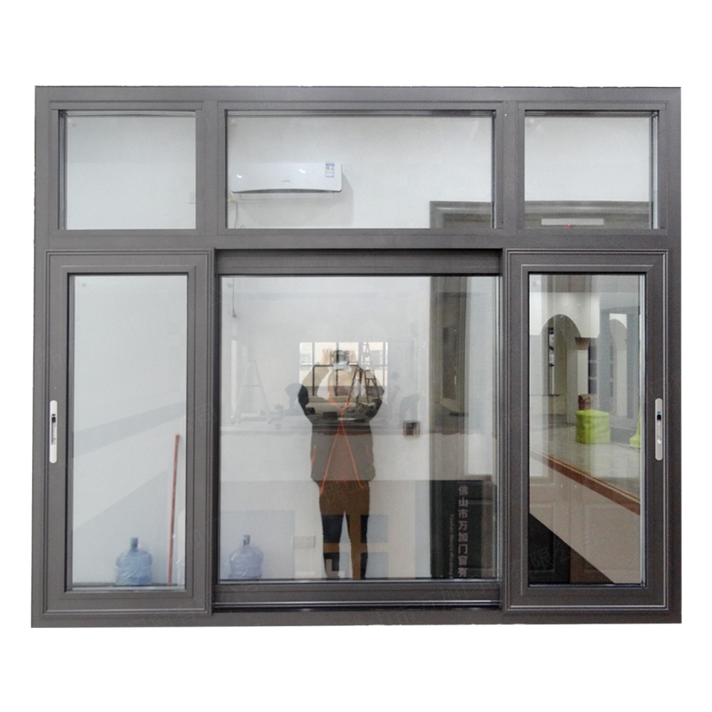 Hurricane Impact Aluminum Glass Customized Sliding Window Home Aluminum Windows Impact Soundproofing Double Glazed Windows