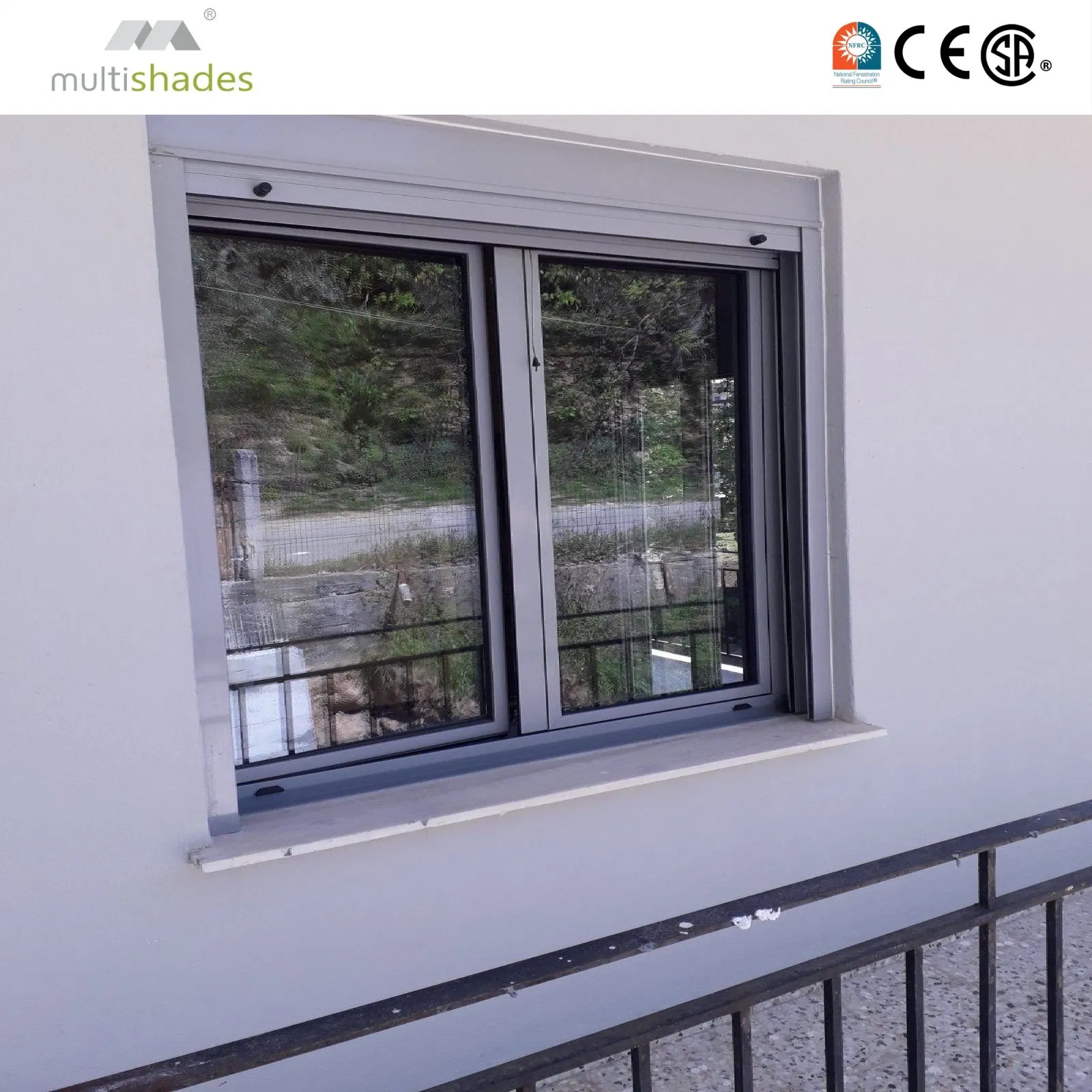 Multishades Drift Aluminum Window Double Glazed Sliding Horizontal Opening Sliding Metal Window for Wind Resistance with Top Brand Hardware