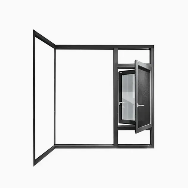 Elegant Modern Aluminum Profile Durable Architectural Windows with International Brand Hardware