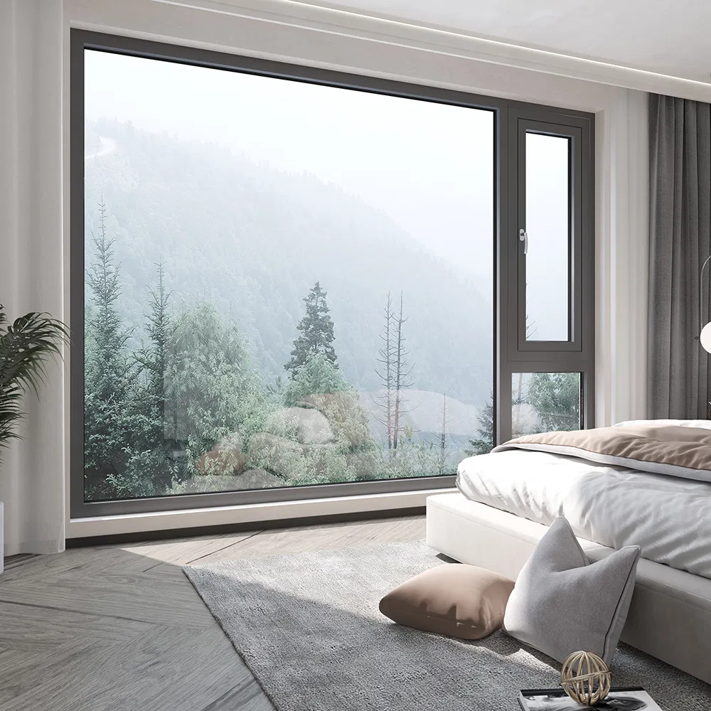 Impact Resistant Double-Sided Casement Premium Series Architectural Aluminum System Window