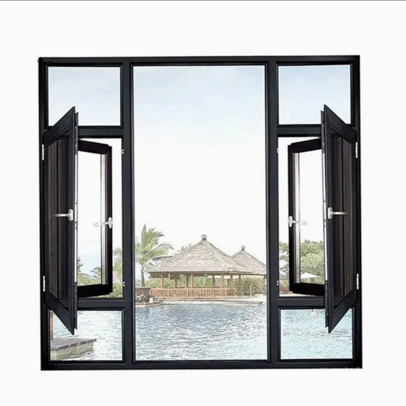 Elegant Modern Aluminum Profile Durable Architectural Windows with International Brand Hardware