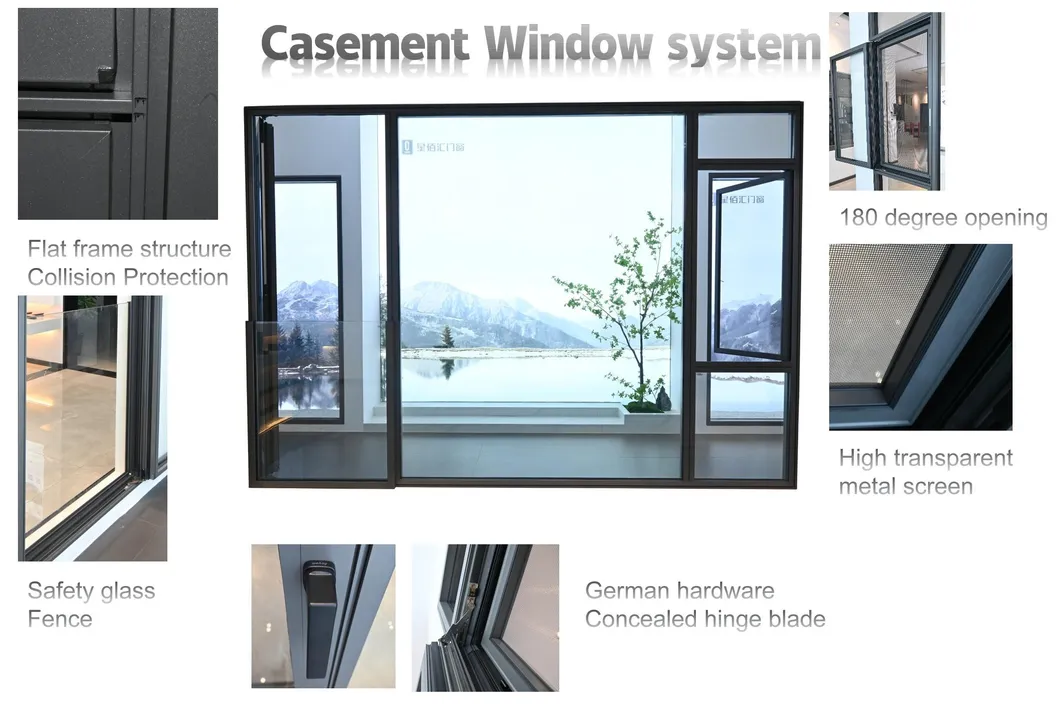 Aluminium Thermal Break Casement Windows