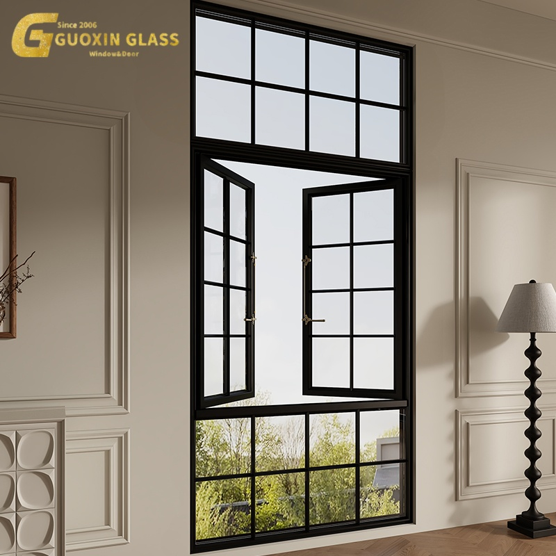 Manufacture Airproof Insect-Proof Glazed Casement Swing Glass Aluminum Folding Soundproofing Windows Window