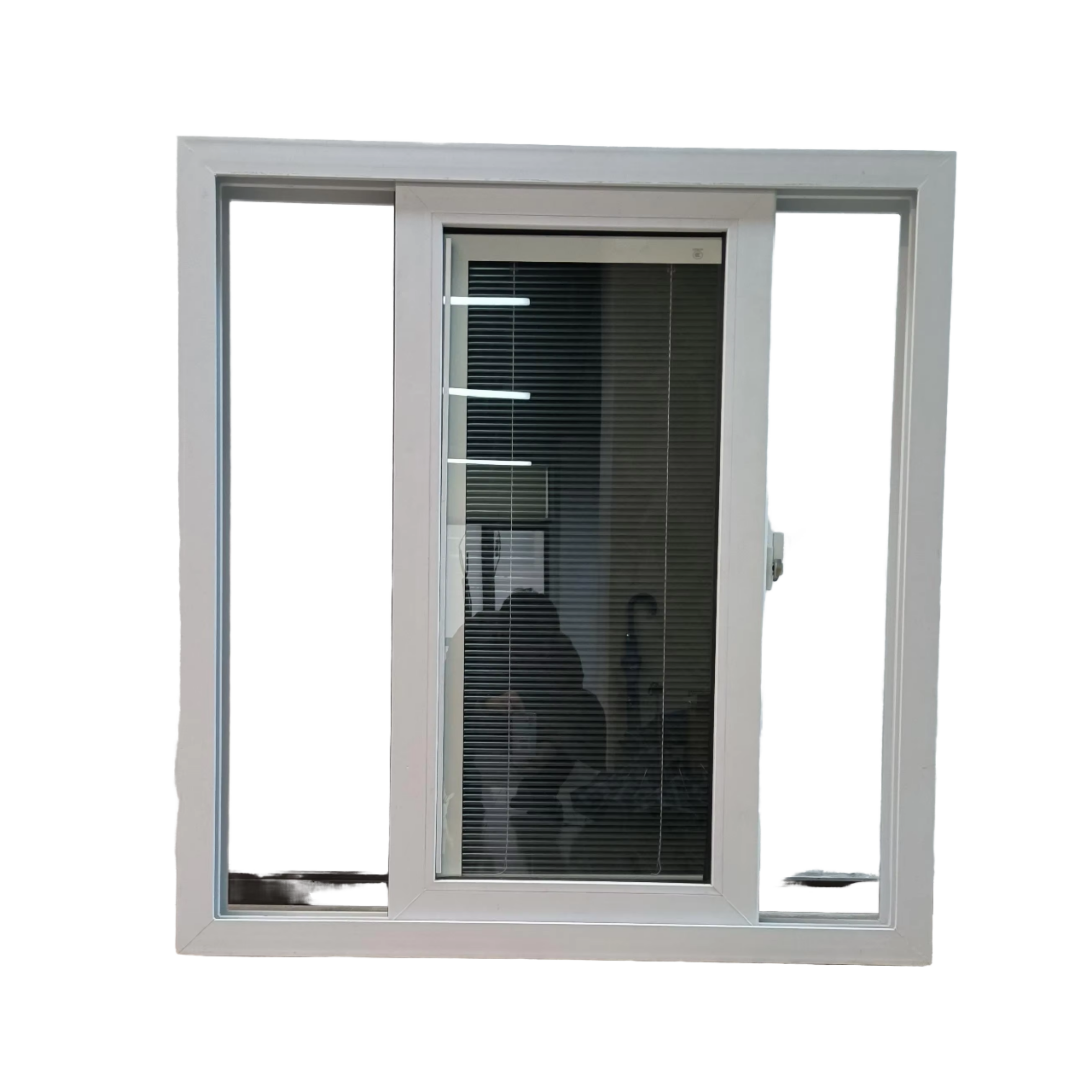 High Quality Modern Design Upvc Hurricane Impact Coated Grey Double Glass Doors Windows For Houses Kitchen