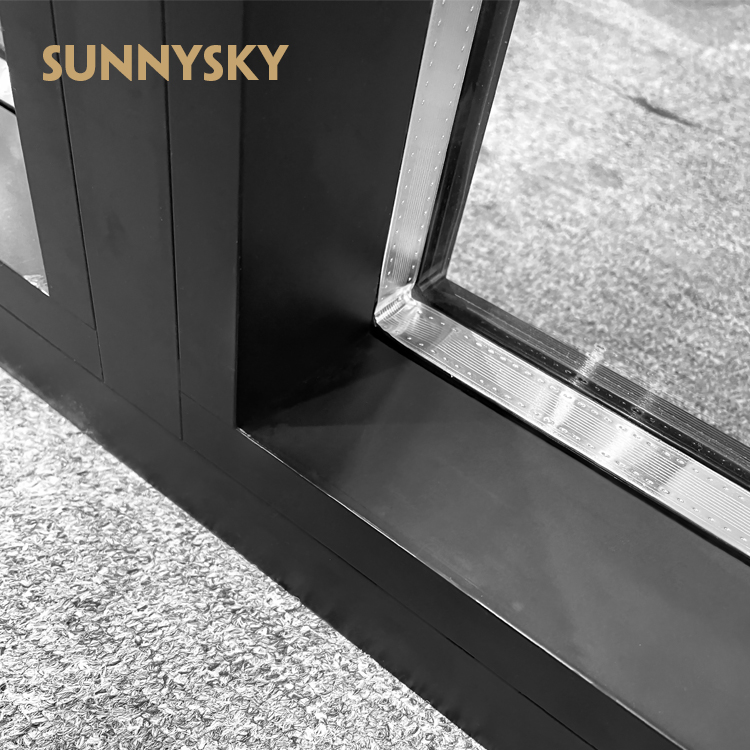 Sunnysky Customized Design Modern Aluminum Frame Fixed Window Floor to Ceiling Glass Windows for Villas