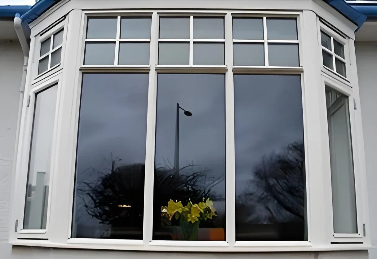 Eco-Friendly Powder Coated Aluminum Fixed Window with Double Glass