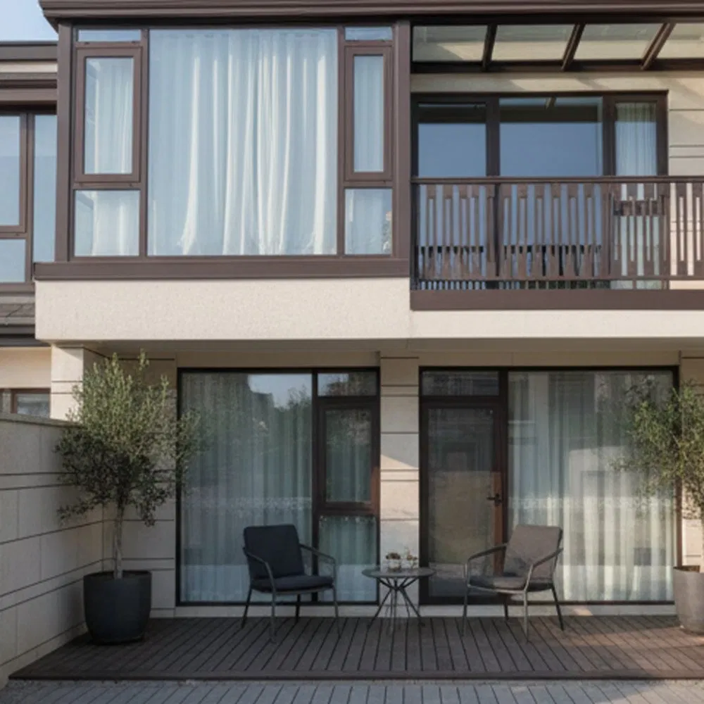 Hurricane-Resistant Aluminium Casement Window for Enhanced Hotel Safety