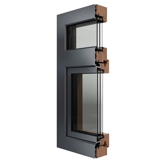Custom Energy Saving Wood-Clad Aluminum Windows for Residential Houses