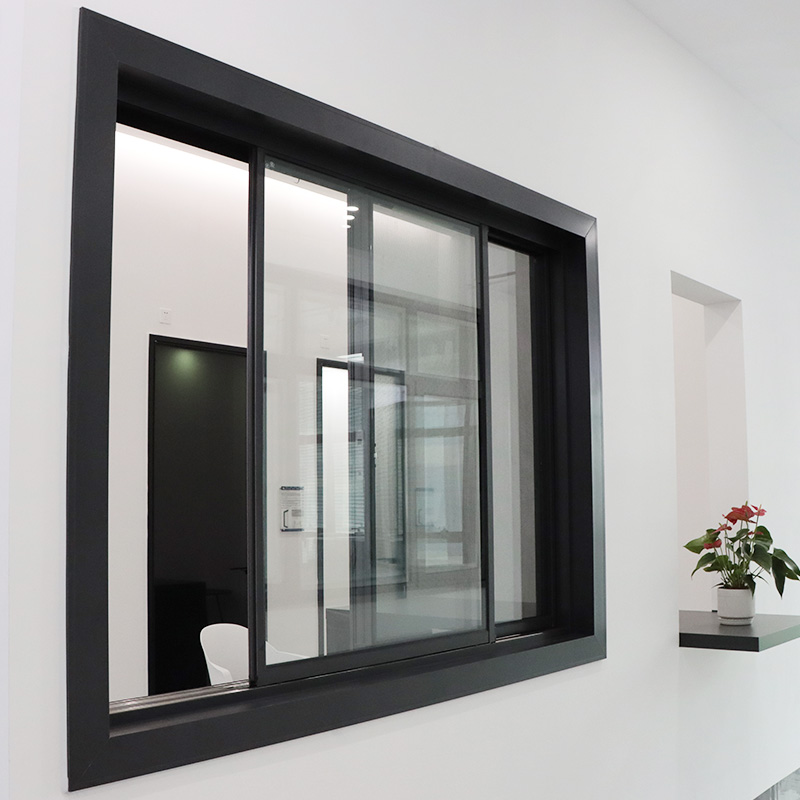 Customized Sliding Window with Heat Resistant Glass and Minimal Aluminum Profile for Villas