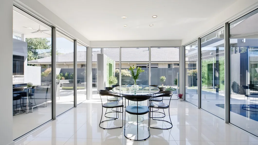 Thermally Broken Commercial Double Glazed Aluminum Picture and Fixed Triple Glass Window