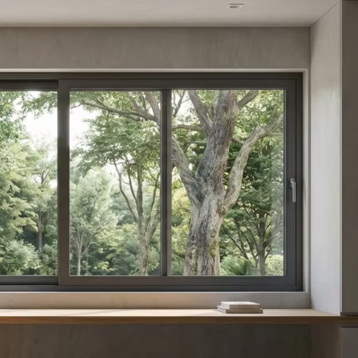 Hurricane Resistant Soundproof Energy Saving Aluminum Frame with Mosquito Net Custom Size Modern Exterior Villa Sliding Window