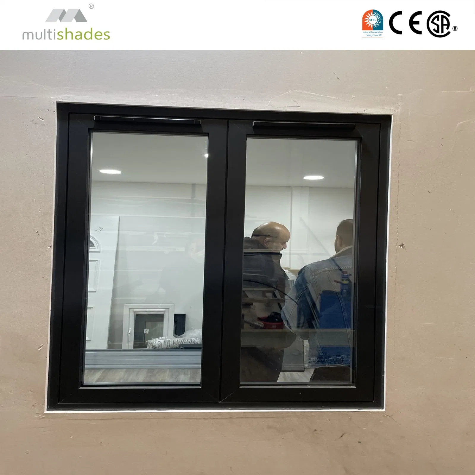 Soundproof Certified Factory Price Wholesale Inward Opening Casement Window Thermal Break Aluminum Profile
