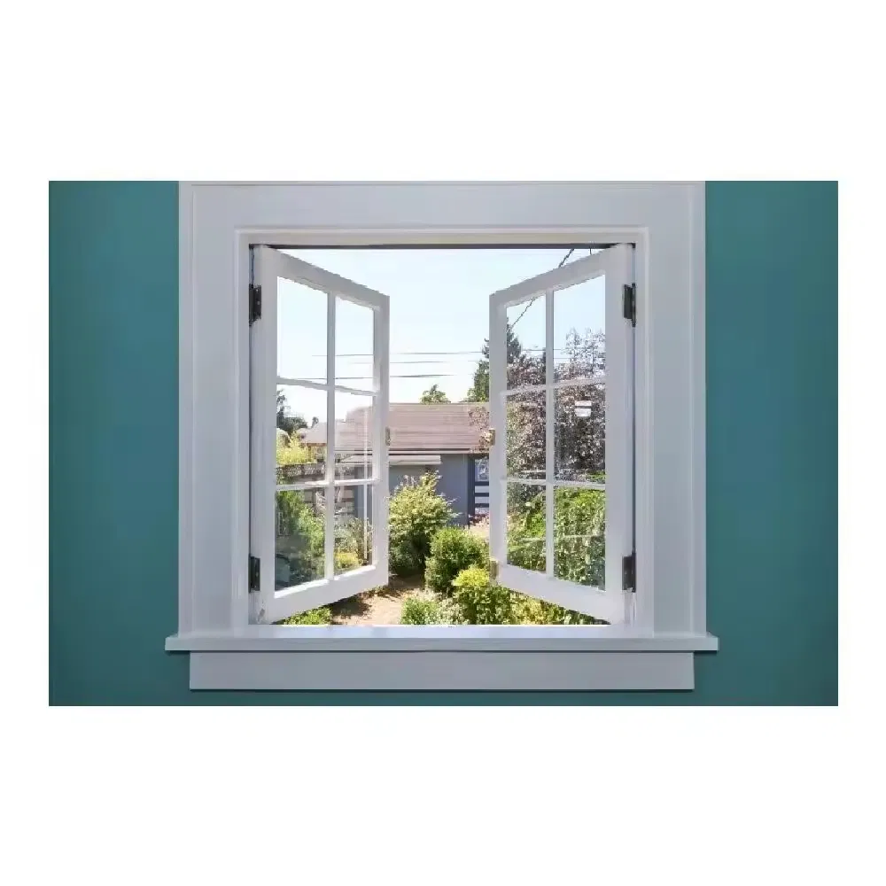 Aluminum Casement Windows Double Glazed Soundproof Insulated Glass Window