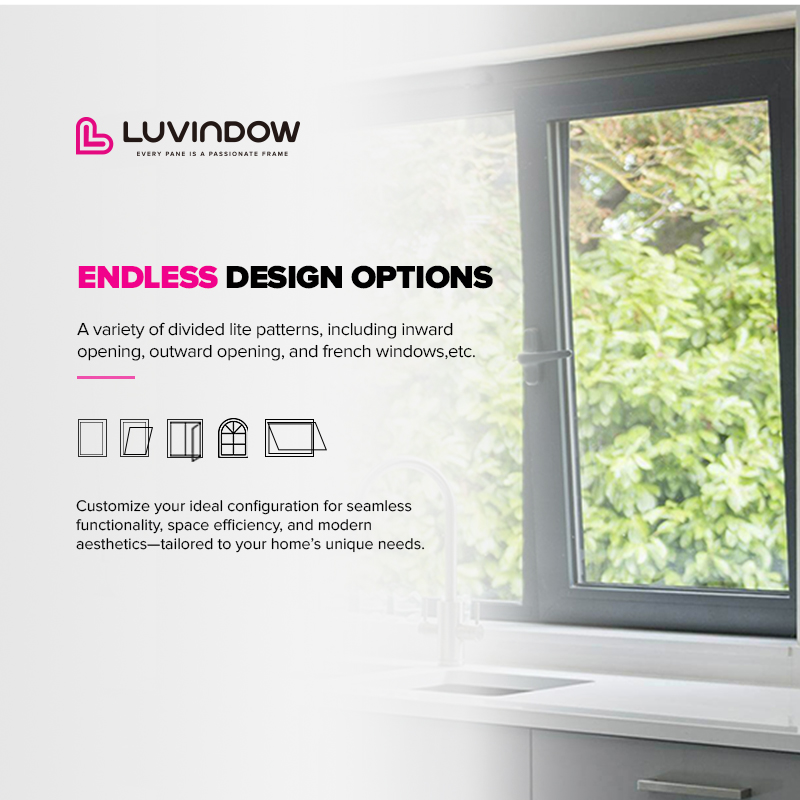 Hurricane Proof High Impact Black Aluminum Alloy Thin Profile Aluminium Windows And Doors Casement Window S For USA
