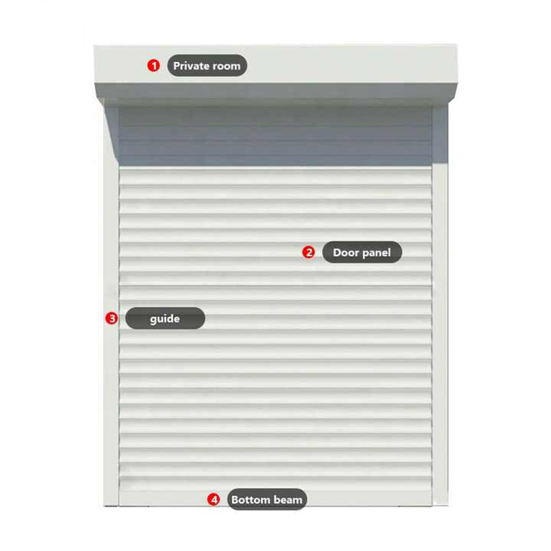 Electric Security Motorized Aluminum Roller Shutter Window