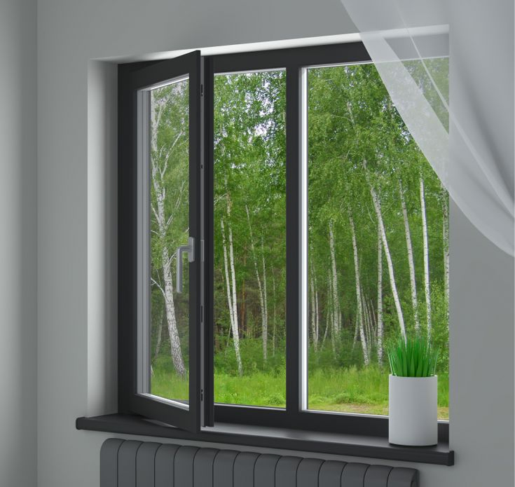Hurricane-Impact Resistant Security Aluminum Window with Screen Window