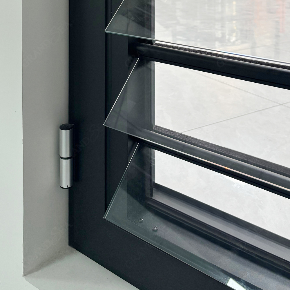 Australian Standard Window Glass Louver Automated Glass Louvers Aluminium windows Louvre windows Frame with Burglary Proof