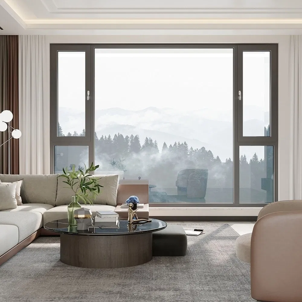 Impact Resistant Double-Sided Casement Premium Series Architectural Aluminum System Window