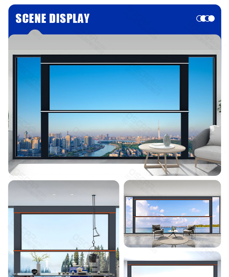 High Quality Custom Aluminium Sliding & Casement Windows with Fixed Glazing Home Office Shop Lift up Window