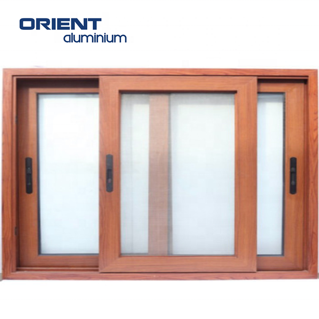 Double Glazed Aluminium Sliding windows Aluminium windows with Integrated Blinds Aluminium 3 Track Sliding windows