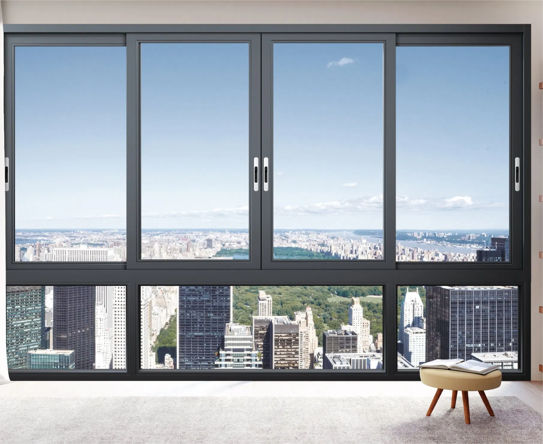Thermal Insulation Broken Bridge Aluminum Window Architectural Decoration Soundproof Sliding/Casement Window