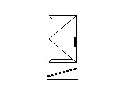 Energy Efficient Awning Window with Thermal Break and Aluminium Profile