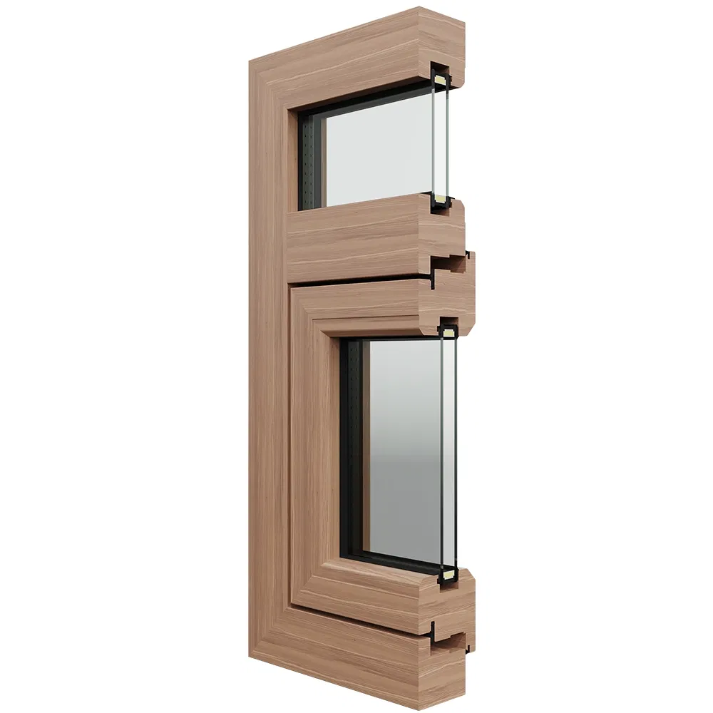 Custom Energy Saving Wood-Clad Aluminum Windows for Residential Houses